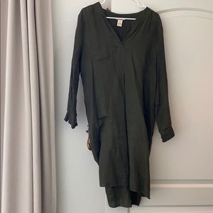 Sundance green linen dress